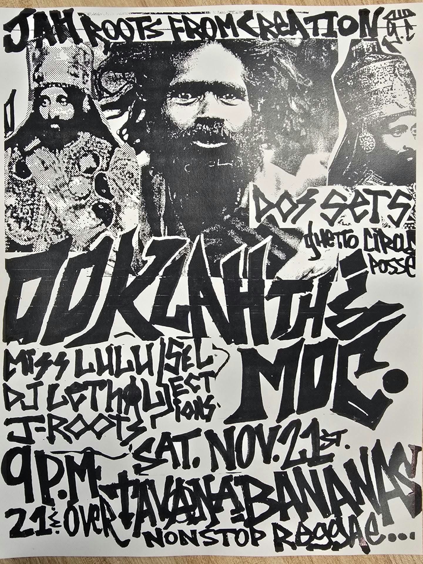 Organizer artwork for Ooklah The Moc at Tavana's at Anna's